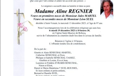 Madame Aline REGNIER