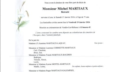 Monsieur Michel MARTIAUX