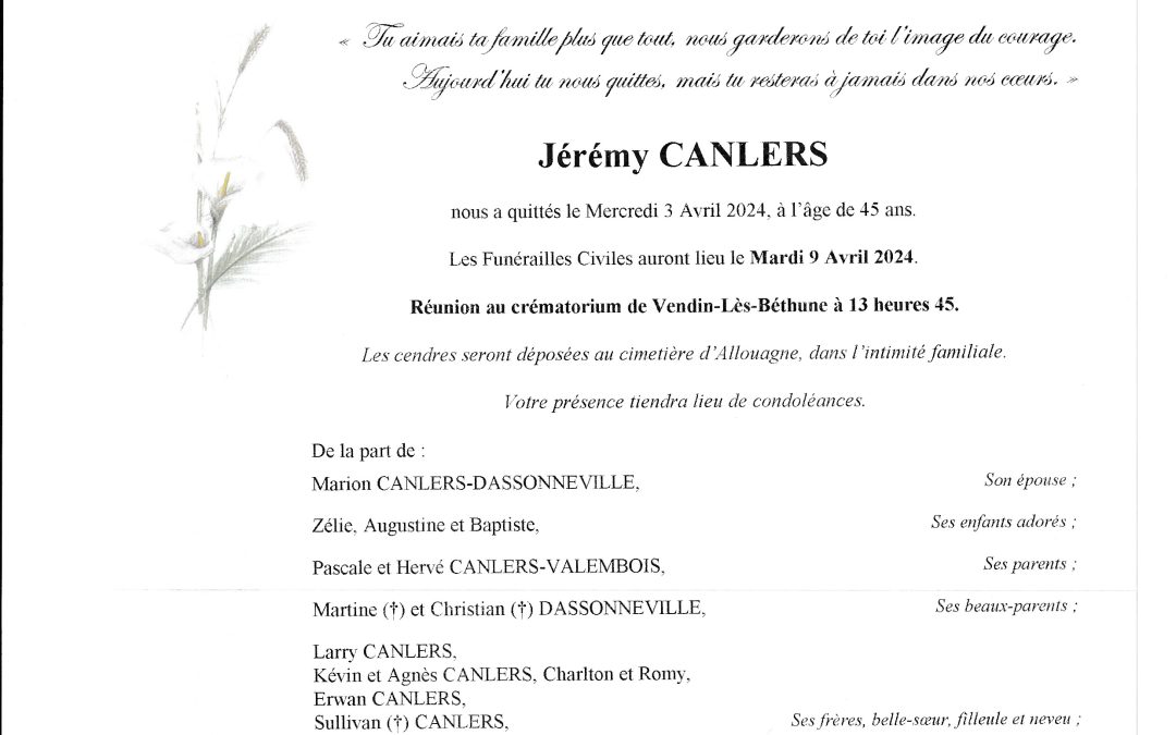 Jérémy CANLERS