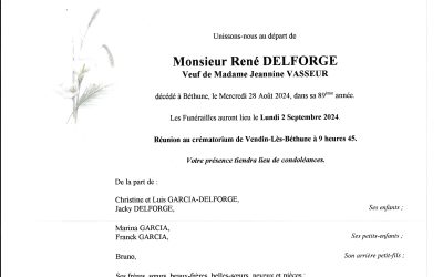 Monsieur René DELFORGE