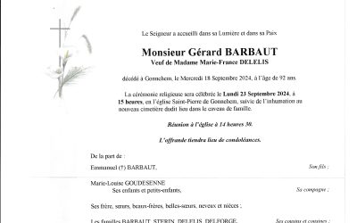 Monsieur Gérard BARBAUT