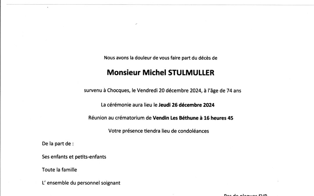 Monsieur Michel STULMULLER