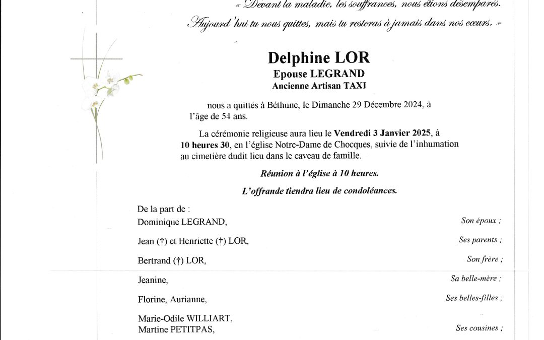 Delphine LOR Epouse LEGRAND