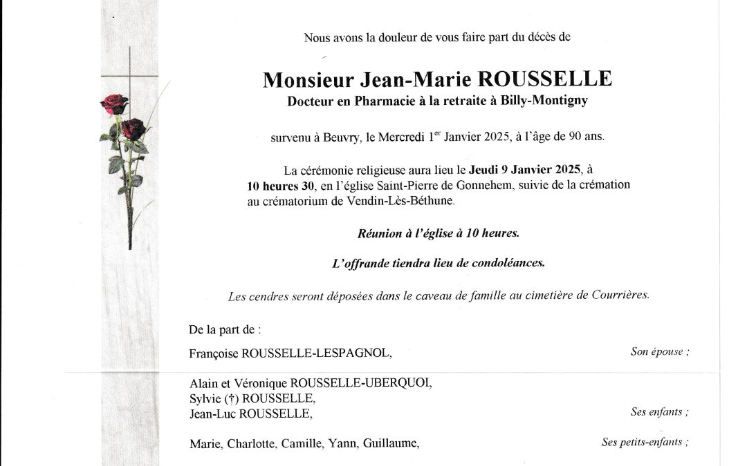 Monsieur Jean-Marie ROUSSELLE