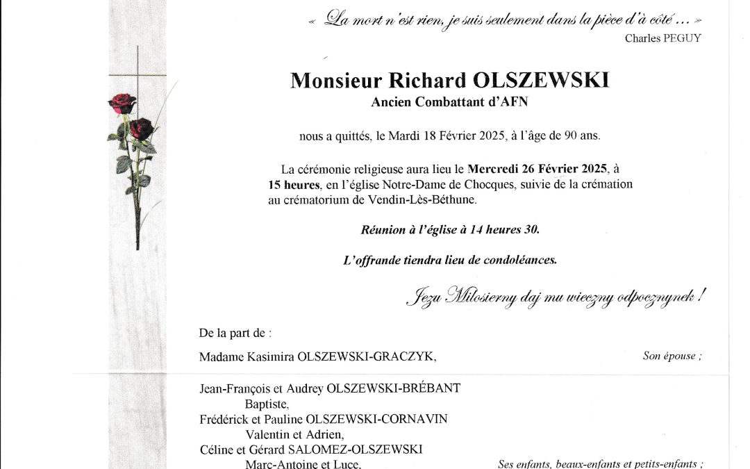 Monsieur Richard OLSZEWSKI