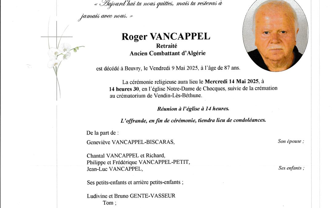 Roger VANCAPPEL