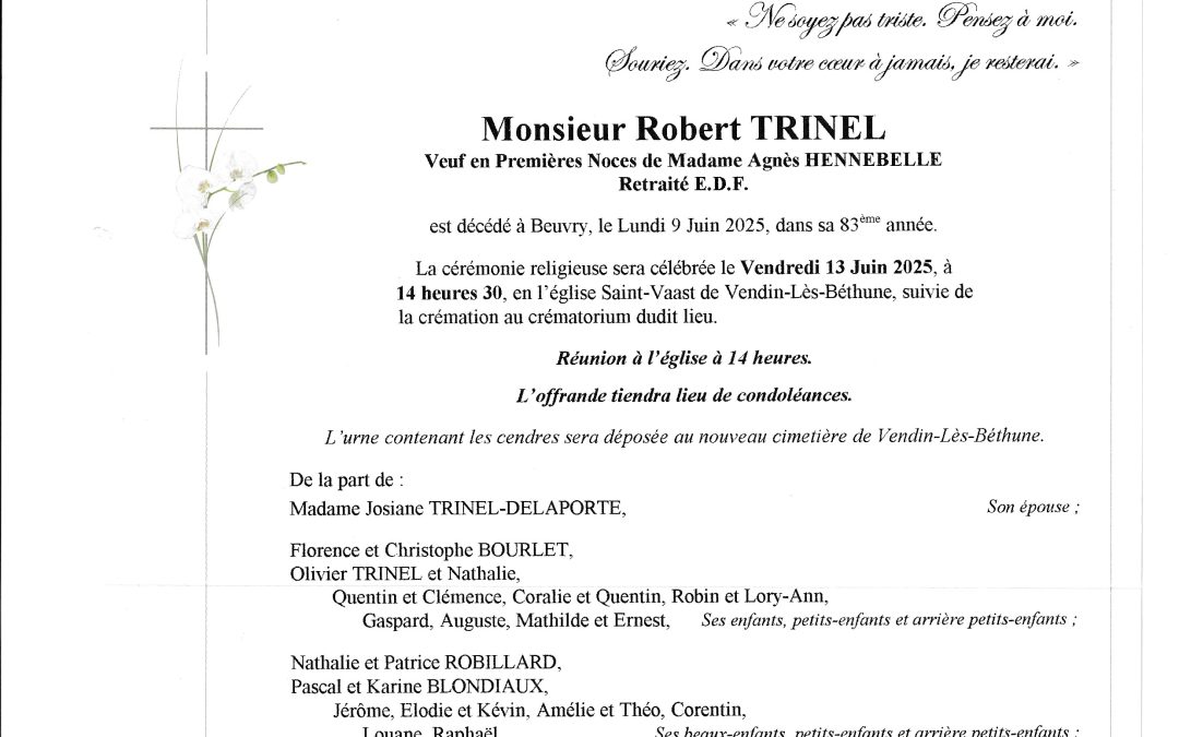 Monsieur Robert TRINEL