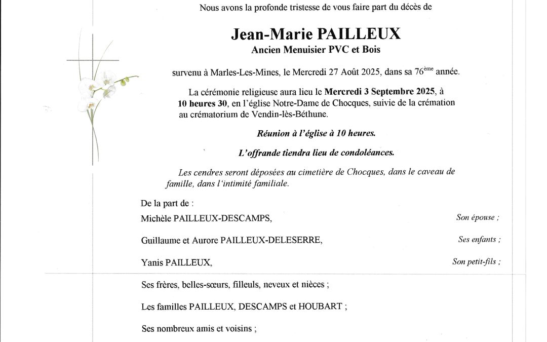 Jean – Marie PAILLEUX
