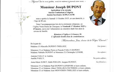 Monsieur Joseph DUPONT