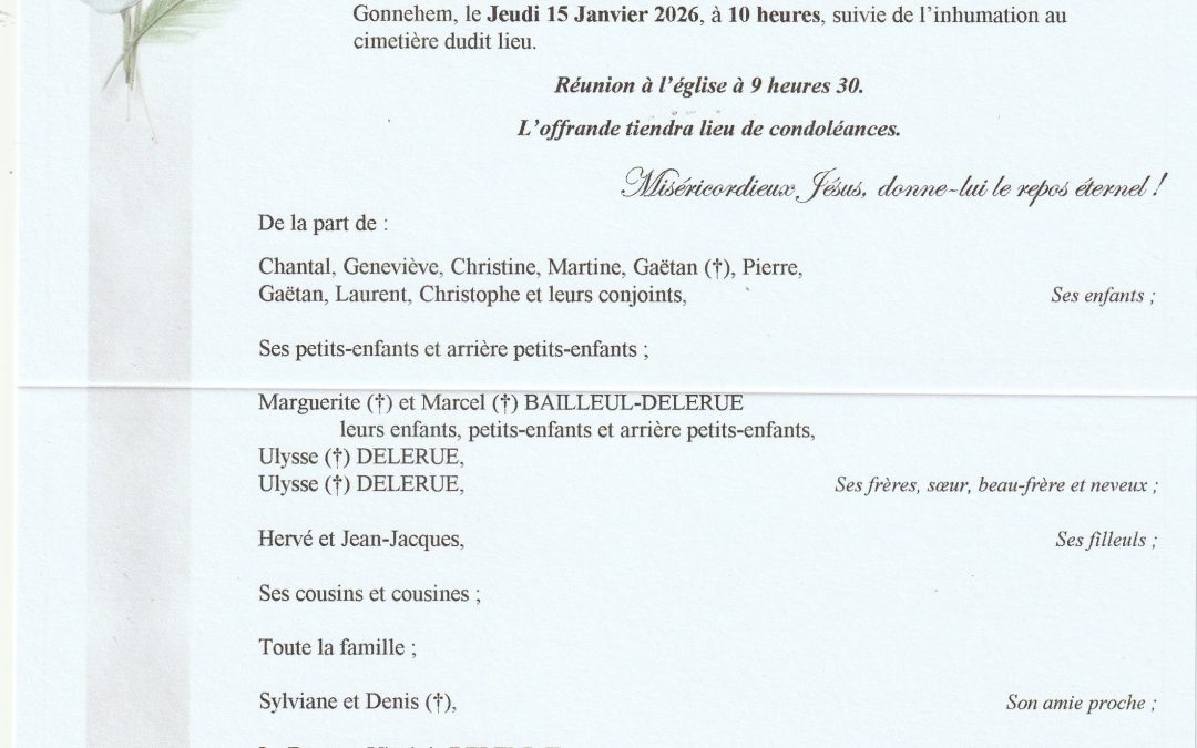 Madame Marie-Louise TAFFIN née DELERUE