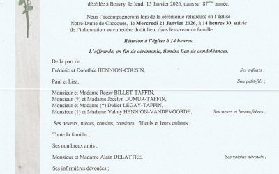 Madame Céline HENNION née TAFFIN