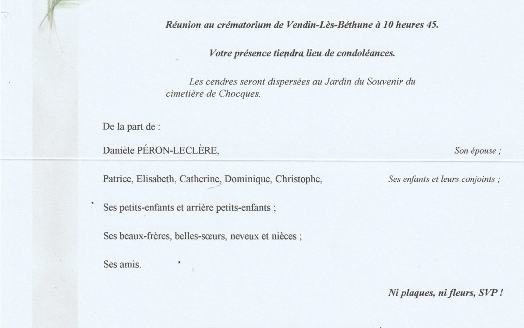 Monsieur André PERON