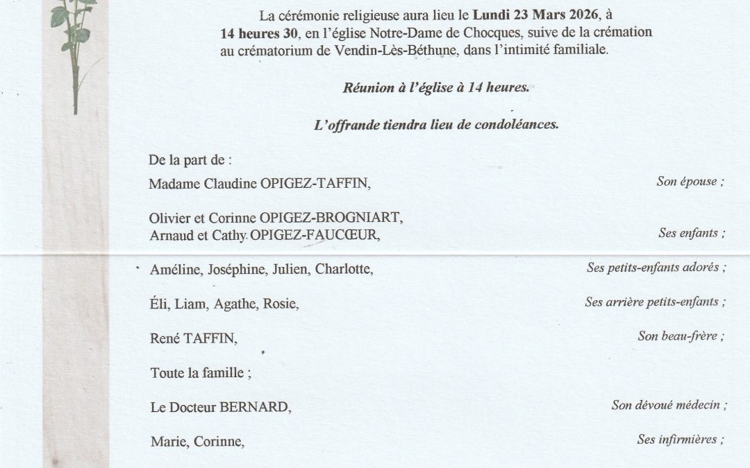 Monsieur Paul OPIGEZ