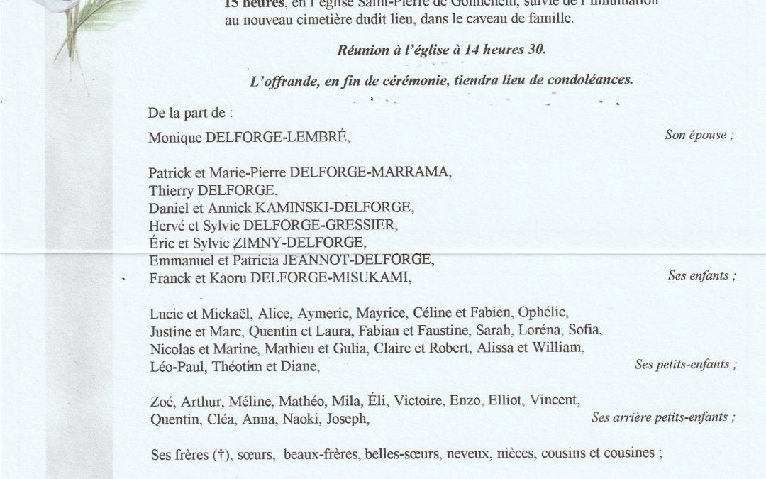 Monsieur Guy DELFORGE