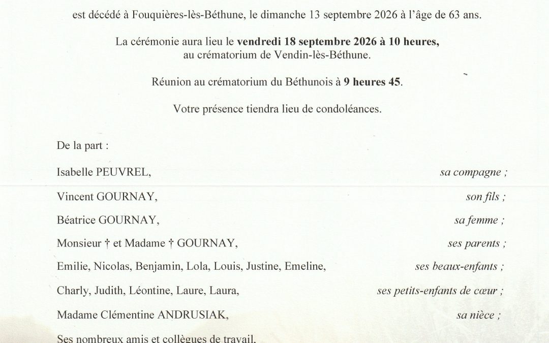 Monsieur Patrick GOURNAY