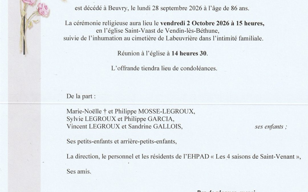 Monsieur Arsène LEGROUX